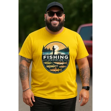 fishing way – Vicces, Egyedi Nyomtatott Póló