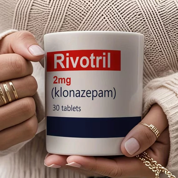 Rivotril mintás vicces bögre