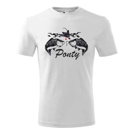 2 ponty  – Vicces, Egyedi Nyomtatott Póló