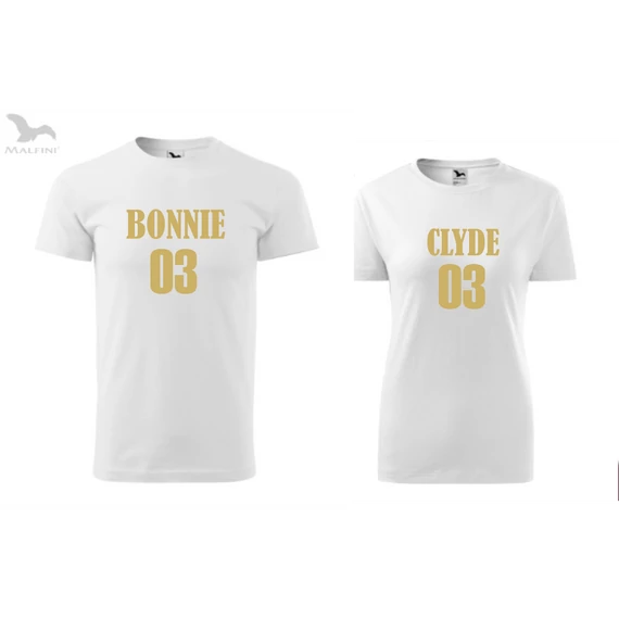 Bonnie és Clyde páros póló