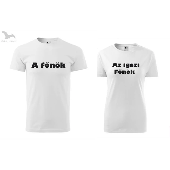 Főnök, igazi főnök páros póló
