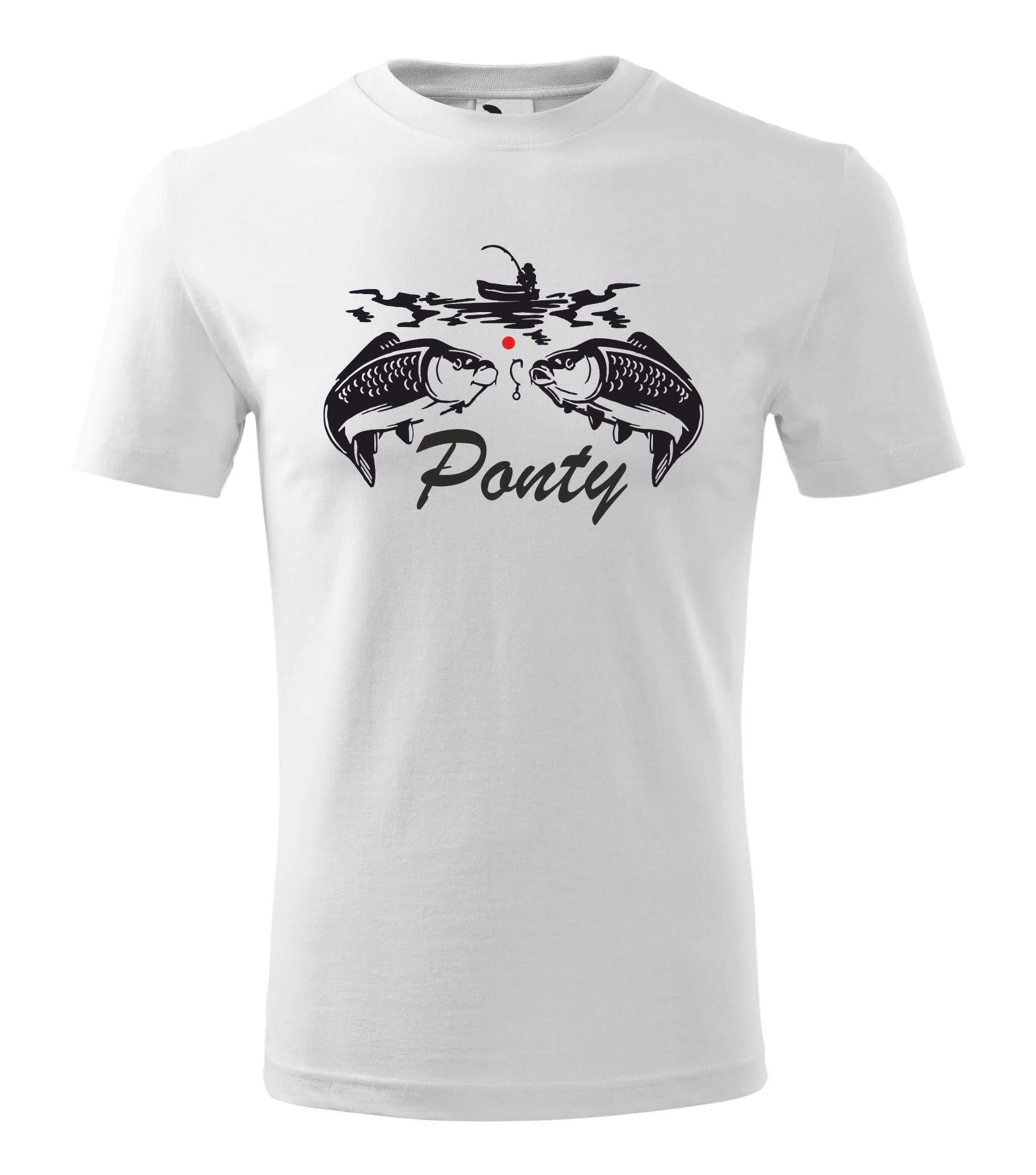 2 ponty  – Vicces, Egyedi Nyomtatott Póló